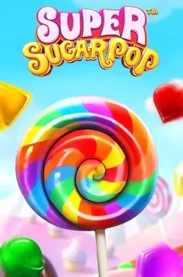 Image "Super Sugar Pop" – Slot de jeu "Super Sugar Pop" avec des bonbons colorés et un fond joyeux, représentant un jeu sucré et amusant avec des confiseries